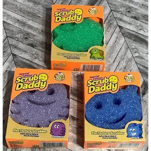 3 Special Edition Scrub Daddy Summer Scrubbers Beach Buddies Flex Texture Sponge